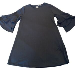 Simply Southern Charlotte Black Bell Sleeve Tunic Dress